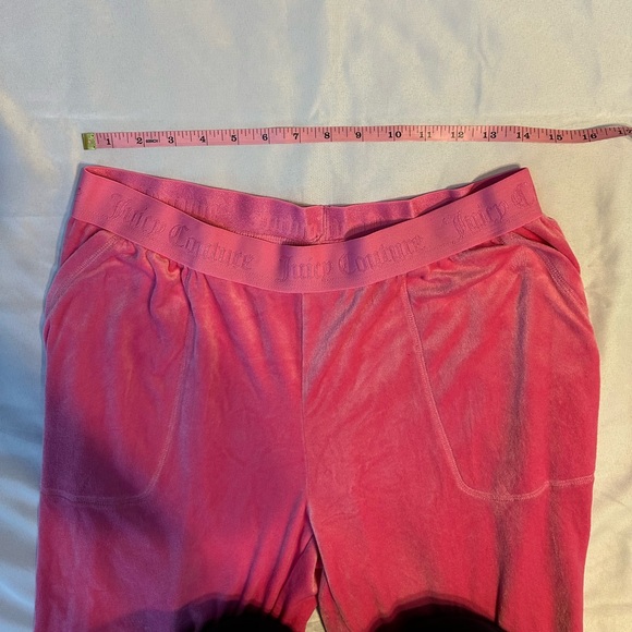 Pink Velour Juicy Couture Hoodie and Jogger Set - Picture 3 of 11